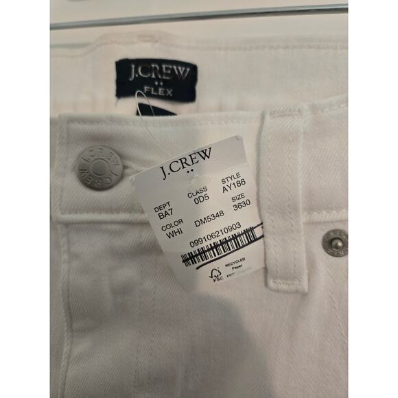 NWT J.Crew Slim-fit flex jean in white mens size 36x30 - Picture 5 of 6